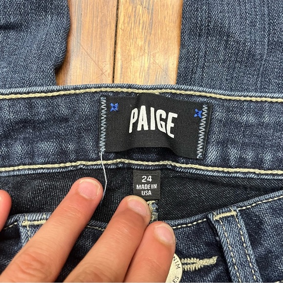 PAIGE Blue Hoxton Ankle Skinny Jeans Modern Fit - Picture 3 of 7